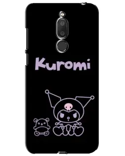 Чохол для Meizu M6T (Meilan 6T) з картинкою «Kuromi — чорний мінімалізм»