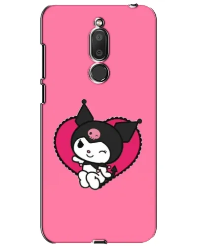 Чехол для Meizu M6T (Meilan 6T) с картинкой «Kuromi — любовь в сердце»