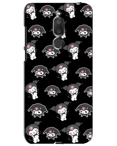 Чехол для Meizu M6T (Meilan 6T) с картинкой «Черный паттерн Kuromi»
