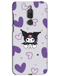 Чохол для Meizu M6T (Meilan 6T) з картинкою «Kuromi та лавандові серця»