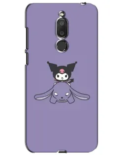 Чохол для Meizu M6T (Meilan 6T) з картинкою «Kuromi на ліловому фоні»