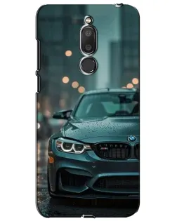 Чохол для Meizu M6T (Meilan 6T) з картинкою «BMW у вогнях міста»