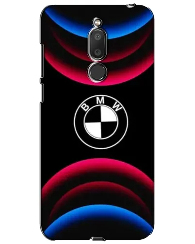Чохол для Meizu M6T (Meilan 6T) з картинкою «Логотип BMW та неонові дуги»