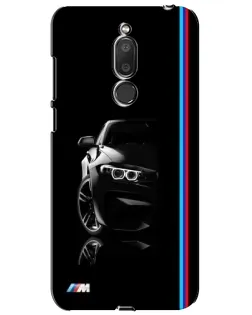 Чохол для Meizu M6T (Meilan 6T) з картинкою «Силует BMW в темряві»