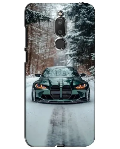 Чохол для Meizu M6T (Meilan 6T) з картинкою «BMW у зимовому лісі»