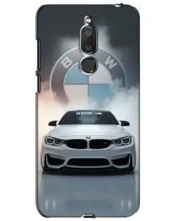 Чехол для Meizu M6T (Meilan 6T) с картинкой «BMW в белом дыму»