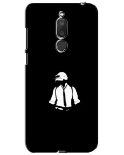 Чохол для Meizu M6T (Meilan 6T) з картинкою «PUBG — білий шолом»
