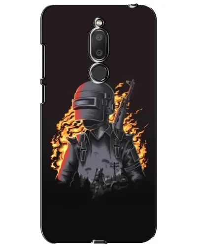 Чохол для Meizu M6T (Meilan 6T) з картинкою «PUBG — вогняний силует»