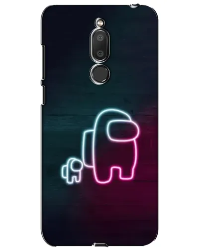 Чохол для Meizu M6T (Meilan 6T) з картинкою «Among Us неон-арт»