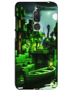 Чохол для Meizu M6T (Meilan 6T) з картинкою «Minecraft лісовий пейзаж»