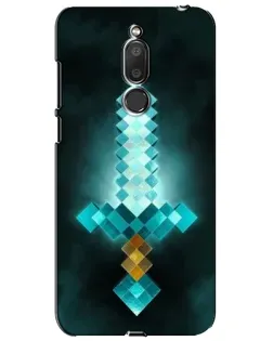 Чохол для Meizu M6T (Meilan 6T) з картинкою «Алмазний меч неон»