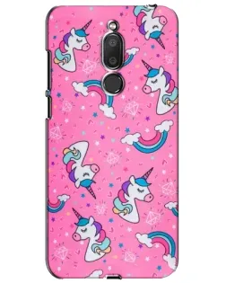Чехол для Meizu M6T (Meilan 6T) с картинкой «Unicorn паттерн розовый»