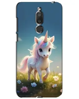 Чехол для Meizu M6T (Meilan 6T) с картинкой «Единорог на поляне»