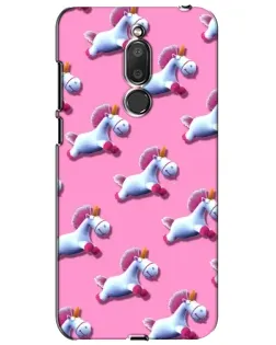 Чехол для Meizu M6T (Meilan 6T) с картинкой «Единороги на розовом»