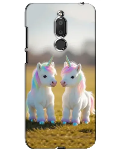 Чехол для Meizu M6T (Meilan 6T) с картинкой «Пара единорогов»