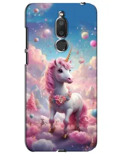 Чехол для Meizu M6T (Meilan 6T) с картинкой «Единорог среди облаков»