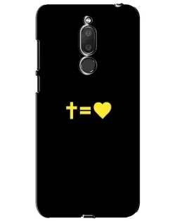 Чохол для Meizu M6T (Meilan 6T) з картинкою «Серце та Хрест»