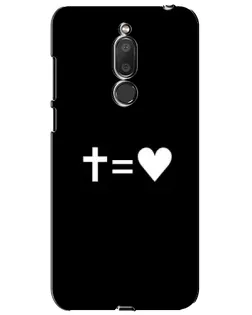 Чохол для Meizu M6T (Meilan 6T) з картинкою «Хрест та Серце»
