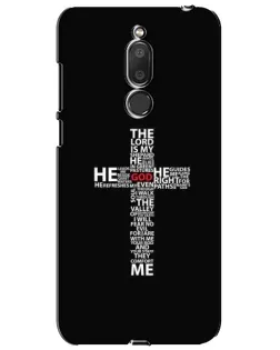 Чехол для Meizu M6T (Meilan 6T) с картинкой «Текстовый крест»