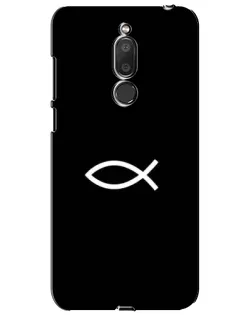 Чехол для Meizu M6T (Meilan 6T) с картинкой «Символ рыбы Jesus»
