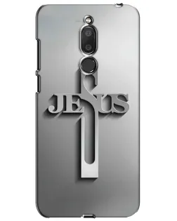 Чехол для Meizu M6T (Meilan 6T) с картинкой «Металлический крест Jesus»
