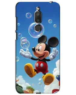 Чехол для Meizu M6T (Meilan 6T) с картинкой «Mickey и мыльные пузыри»
