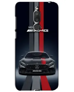 Чохол для Meizu M6T (Meilan 6T) з картинкою «Mercedes — білий карбон»
