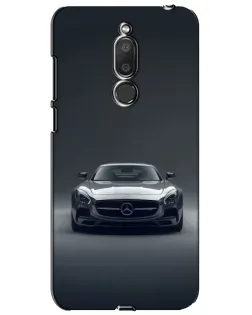 Чехол для Meizu M6T (Meilan 6T) с картинкой «Mercedes на черном»