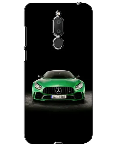 Чехол для Meizu M6T (Meilan 6T) с картинкой «Mercedes — неоновый лого»