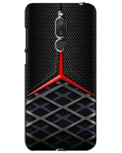 Чехол для Meizu M6T (Meilan 6T) с картинкой «Mercedes Carbon Grid»