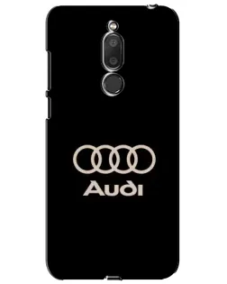 Чохол для Meizu M6T (Meilan 6T) з картинкою «Audi — золотий логотип»