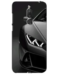 Чехол для Meizu M6T (Meilan 6T) с картинкой «Lamborghini фары детализация»