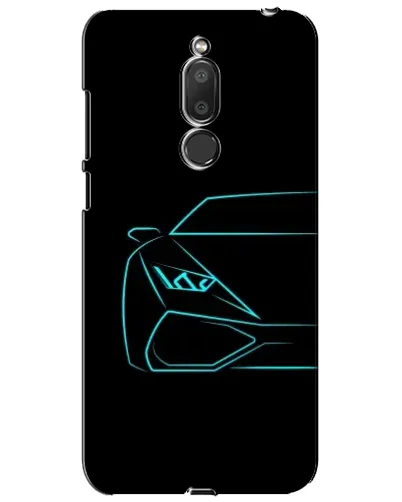 Чехол для Meizu M6T (Meilan 6T) с картинкой «Голубой силуэт Lamborghini» Чехол для Meizu M6T (Meilan 6T) с картинкой «Голубой силуэт Lamborghini»