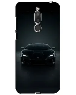Чехол для Meizu M6T (Meilan 6T) с картинкой «Черный Lamborghini Aventador»