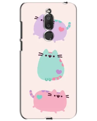 Чехол для Meizu M6T (Meilan 6T) с картинкой «Pusheen трио»