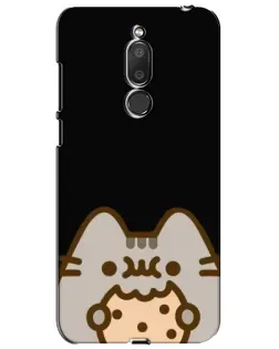 Чехол для Meizu M6T (Meilan 6T) с картинкой «Пушин на черном»