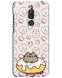 Чехол для Meizu M6T (Meilan 6T) с картинкой «Пушин на пончике»