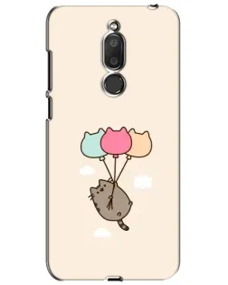Чехол для Meizu M6T (Meilan 6T) с картинкой «Пушин на шариках»