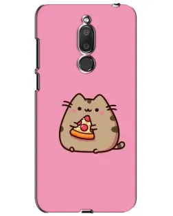 Чехол для Meizu M6T (Meilan 6T) с картинкой «Пушин с пиццей»
