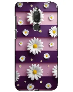 Чохол для Meizu M6T (Meilan 6T) з картинкою «Ромашки на фіолетовому»