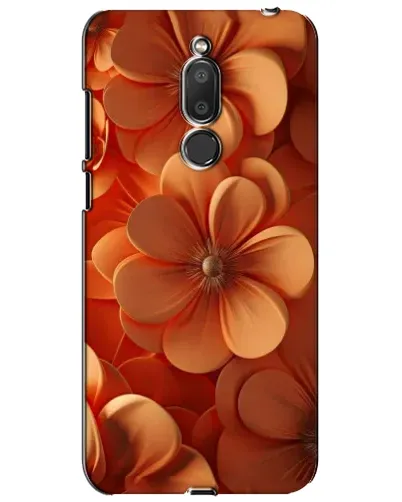 Чохол для Meizu M6T (Meilan 6T) з картинкою «Помаранчева макро квітка»