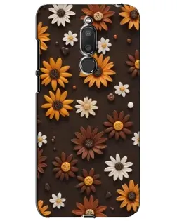 Чохол для Meizu M6T (Meilan 6T) з картинкою «Візерунок з маленьких соняшників»