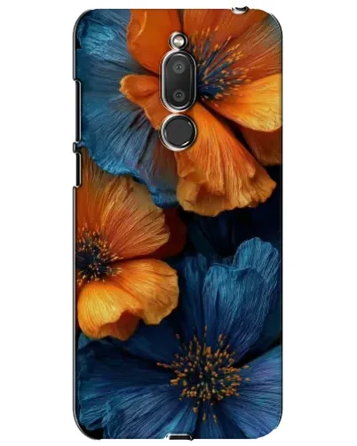 Чехол для Meizu M6T (Meilan 6T) с картинкой «Яркая сине-оранжевая флора» Чехол для Meizu M6T (Meilan 6T) с картинкой «Яркая сине-оранжевая флора»