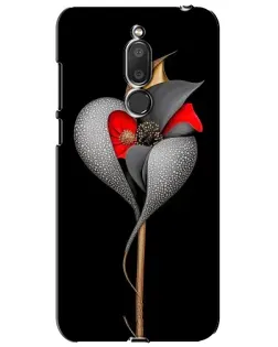 Чохол для Meizu M6T (Meilan 6T) з картинкою «Срібна фантазійна квітка»