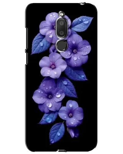 Чохол для Meizu M6T (Meilan 6T) з картинкою «Фіолетові квіти з росою»