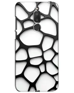 Чохол для Meizu M6T (Meilan 6T) з картинкою «Біла об'ємна сітка»