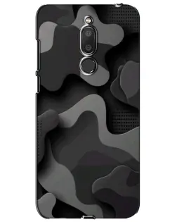 Чохол для Meizu M6T (Meilan 6T) з картинкою «Темний абстрактний камуфляж»