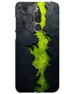 Чохол для Meizu M6T (Meilan 6T) з картинкою «Салатовий розлом скелі»