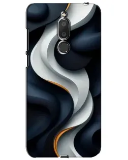 Чохол для Meizu M6T (Meilan 6T) з картинкою «Об'ємні чорно-білі стрічки»