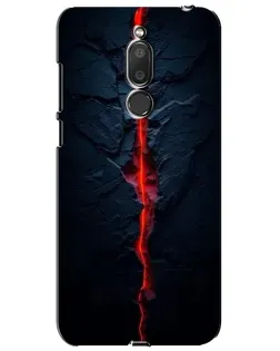 Чехол для Meizu M6T (Meilan 6T) с картинкой «Kрасная лавовая трещина»